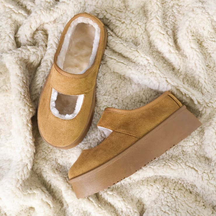 4.5cmヒール 厚底ファーメリージェーンスリッポン ☆6413 | LibertyDoll | 詳細画像6 