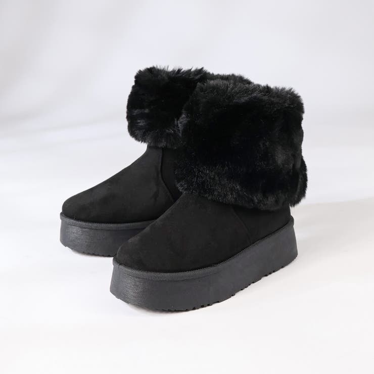 4.5cmヒール 厚底ファーカバーブーツ ☆6416 | LibertyDoll | 詳細画像2 