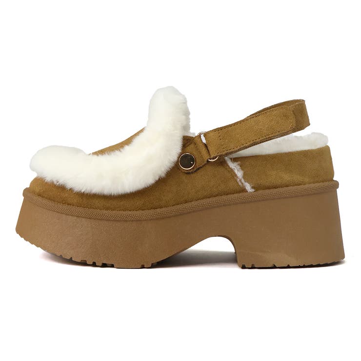 6cmヒール 裏起毛 ボア バックベルトファースリッポン ☆6423 | LibertyDoll | 詳細画像8 