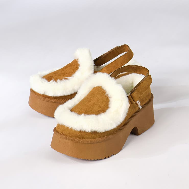 6cmヒール 裏起毛 ボア バックベルトファースリッポン ☆6423 | LibertyDoll | 詳細画像2 