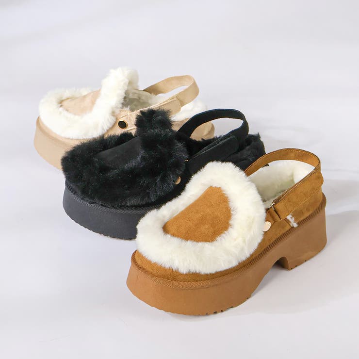 6cmヒール 裏起毛 ボア バックベルトファースリッポン ☆6423 | LibertyDoll | 詳細画像7 