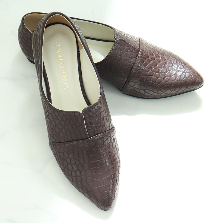 ダークブラウンクロコ | ワンピース オフィス フォーマル | LibertyDoll