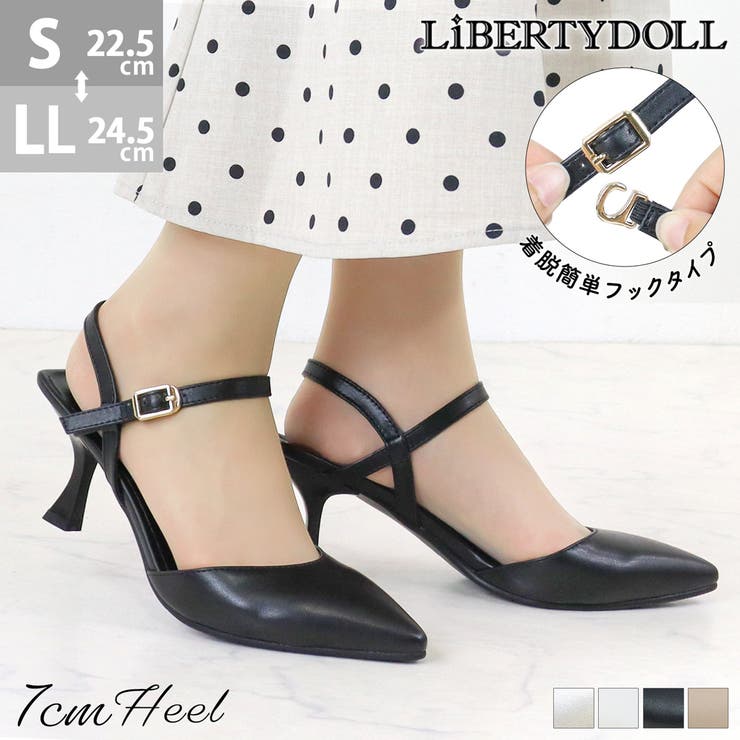 ブラックピーユー | ポインテッドミュールパンプス 154-1177 | LibertyDoll