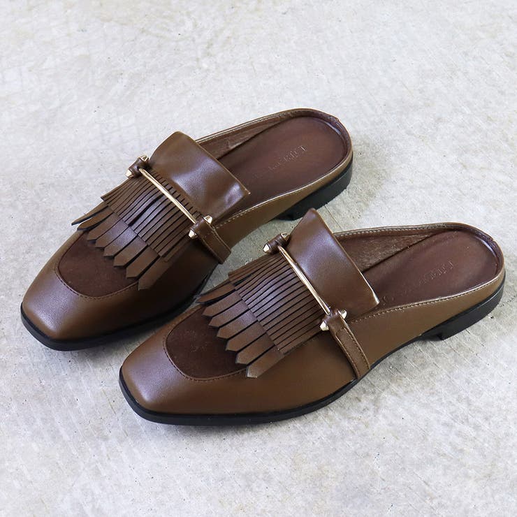 スクエアメタリックフリンジローファーミュール ☆3032 | LibertyDoll | 詳細画像3 