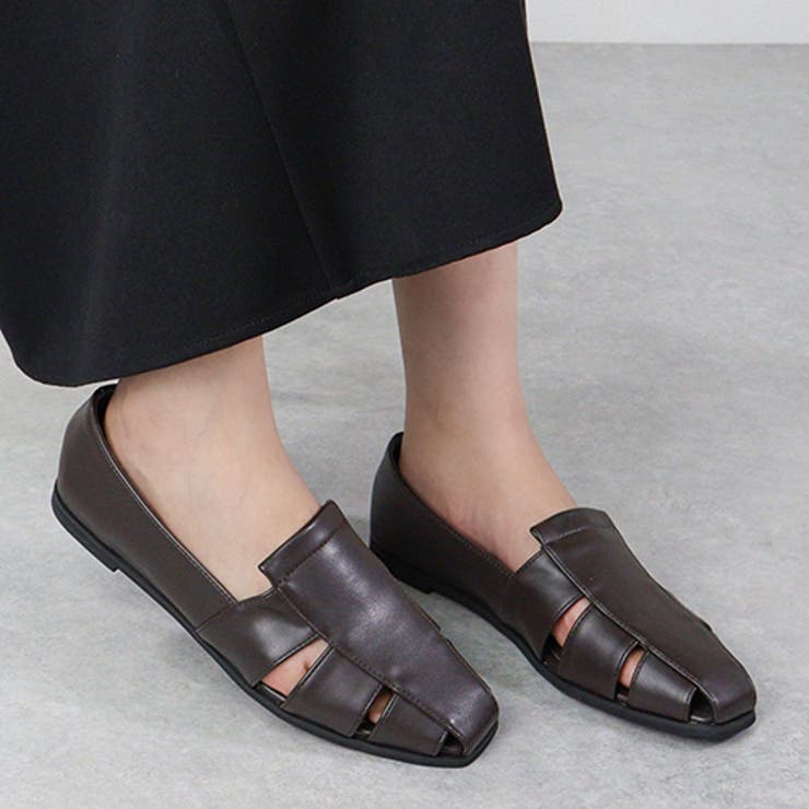 ダークブラウン | 1cmヒール 歩きやすい 履きやすい | LibertyDoll