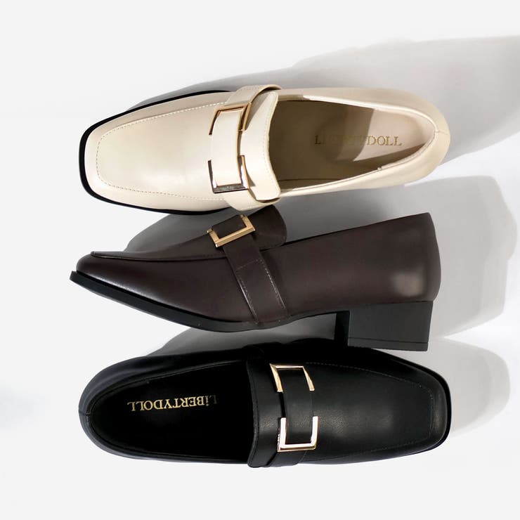 3cmヒール オフィス フォーマル スクエアビットローファー ☆3070 | LibertyDoll | 詳細画像3 