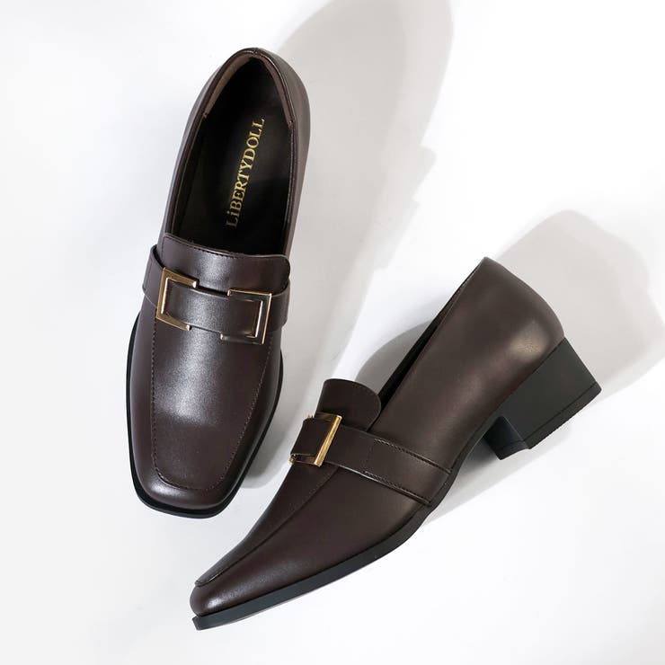 3cmヒール オフィス フォーマル スクエアビットローファー ☆3070 | LibertyDoll | 詳細画像6 