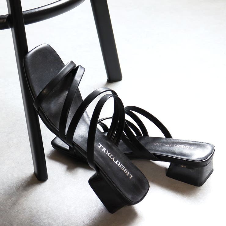 ブラックPU | 3cmヒール ワンピース 韓国ファッション | LibertyDoll