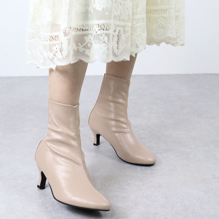 ストレッチフィットバックファスナーショートブーツ ☆9061 | LibertyDoll | 詳細画像7 