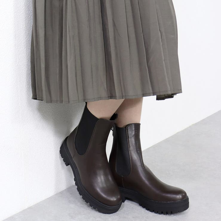 トラックソールチェルシーブーツ ☆9086 | LibertyDoll | 詳細画像6 