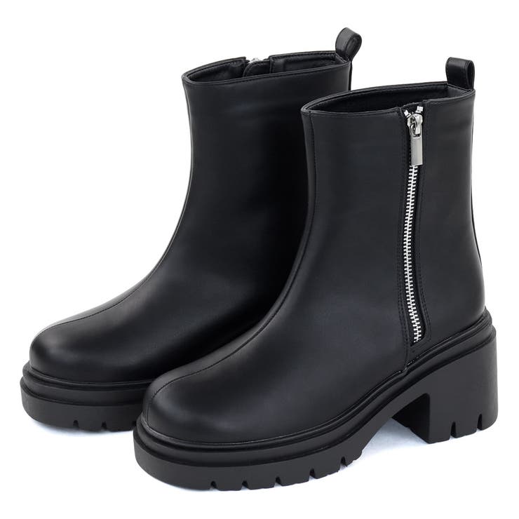 7.5cmヒール 厚底サイドジップブーツ ☆9125 | LibertyDoll | 詳細画像17 