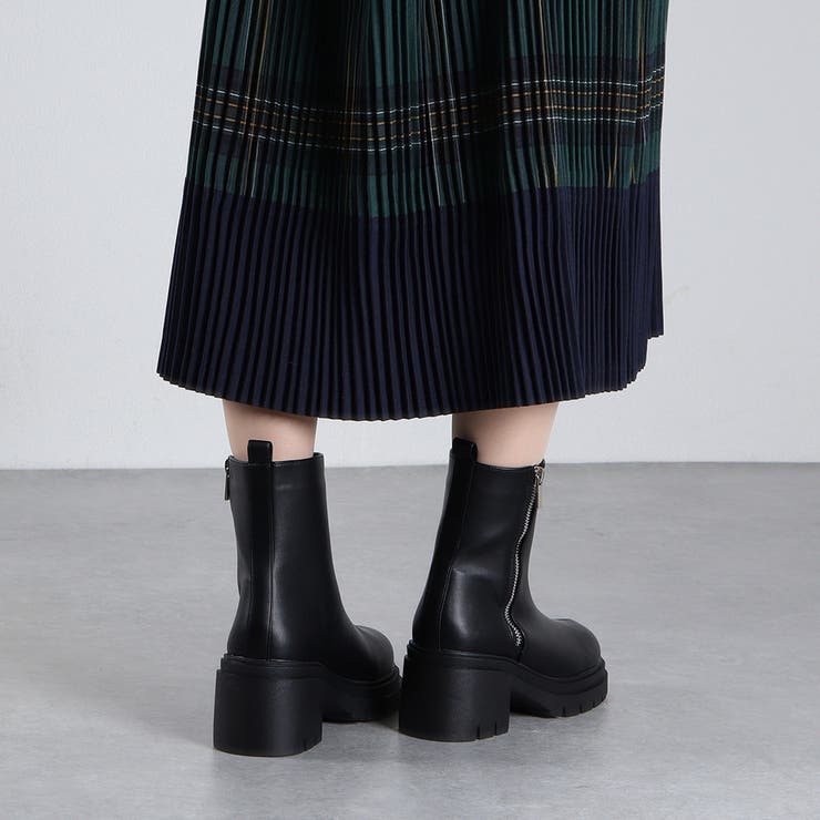 7.5cmヒール 厚底サイドジップブーツ ☆9125 | LibertyDoll | 詳細画像6 