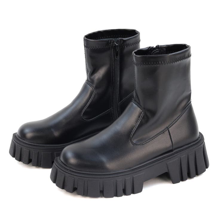 5.5cmヒール 厚底デザインソールストレッチブーツ ☆9135 | LibertyDoll | 詳細画像10 