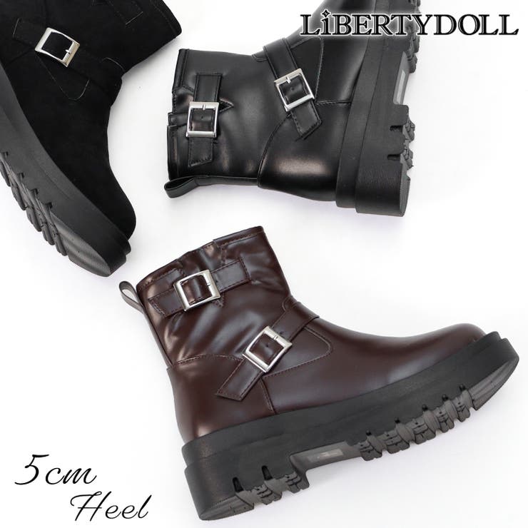 5cmヒール セットアップ レディース メンズ エンジニアブーツ ☆9152 | LibertyDoll | 詳細画像1 