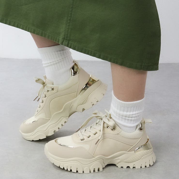パーツ付き4.5cm厚底メッシュダッドスニーカー☆1579 | LibertyDoll | 詳細画像3 