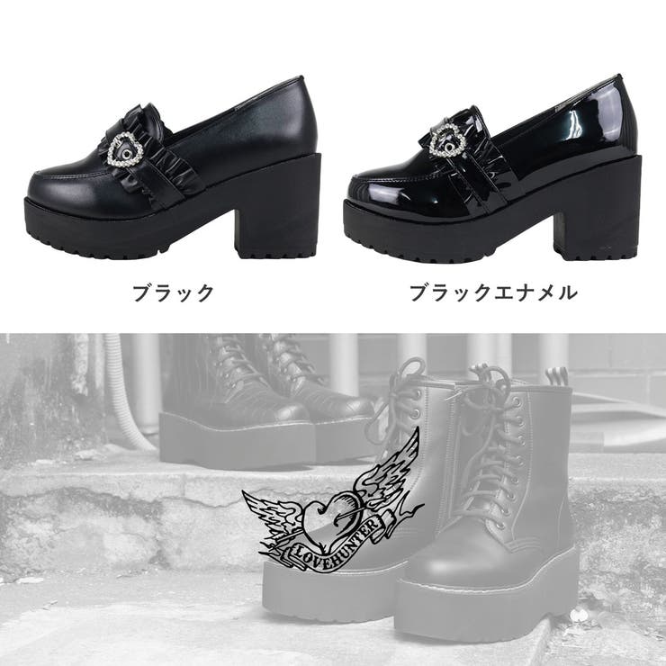 厚底ハートバックルフリルローファー155-1608 | LibertyDoll | 詳細画像14 