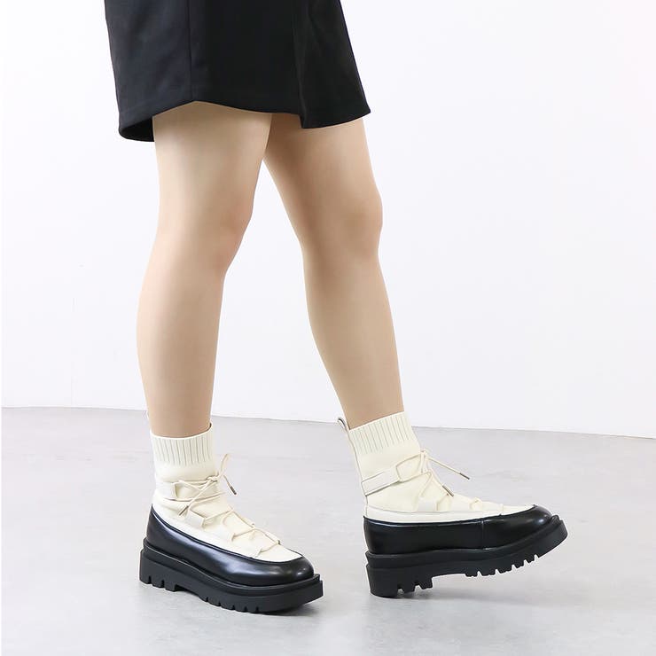 5cmソール 韓国ファッション ワンピース レースアップブーツ ☆1630 | LibertyDoll | 詳細画像6 