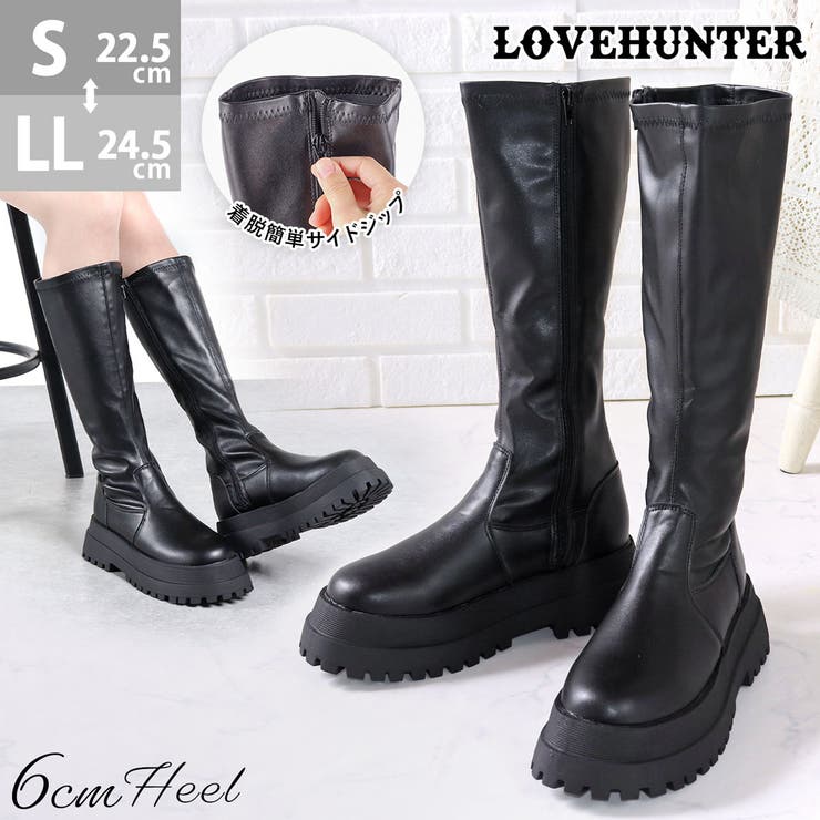 6cmヒール 厚底ロングブーツ ☆1668 | LibertyDoll | 詳細画像1 