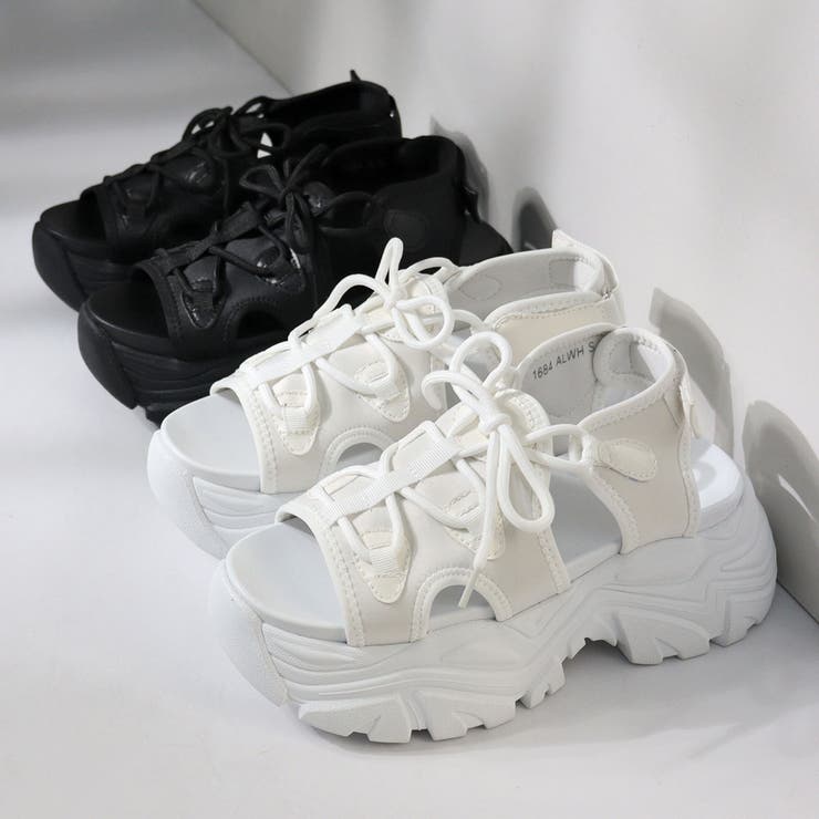 7cmヒール ワンピース セットアップ 厚底スポーツサンダル ☆1684 | LibertyDoll | 詳細画像7 