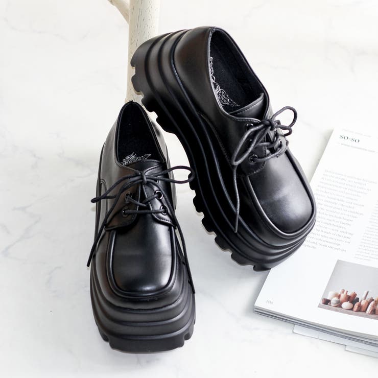 9cmヒール ワンピース 韓国ファッション 厚底Uチップシューズ ☆1693 | LibertyDoll | 詳細画像2 