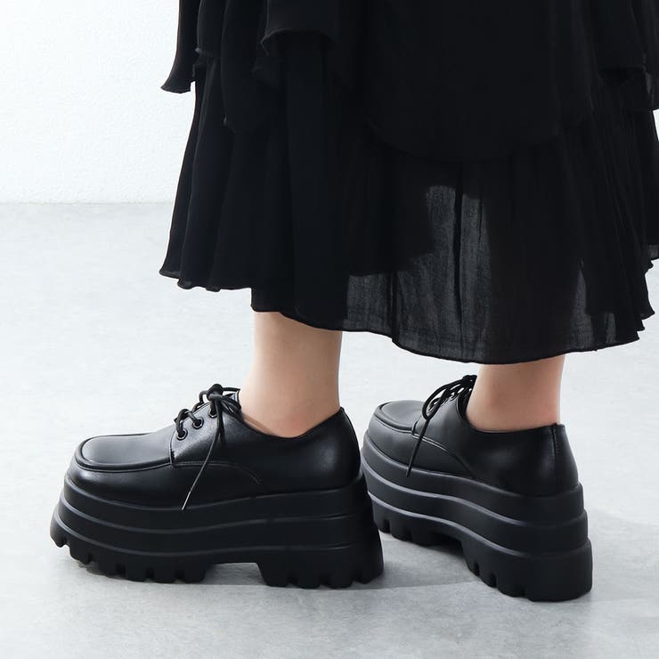 9cmヒール ワンピース 韓国ファッション 厚底Uチップシューズ ☆1693 | LibertyDoll | 詳細画像3 