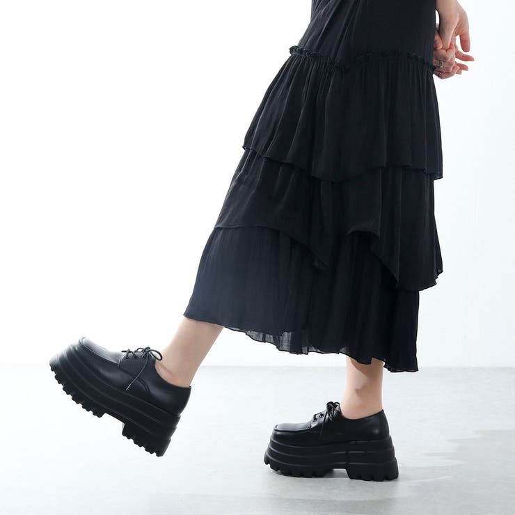 9cmヒール ワンピース 韓国ファッション 厚底Uチップシューズ ☆1693 | LibertyDoll | 詳細画像4 