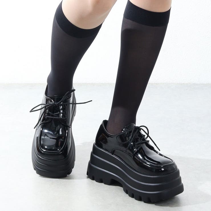 9cmヒール ワンピース 韓国ファッション 厚底Uチップシューズ ☆1693 | LibertyDoll | 詳細画像5 