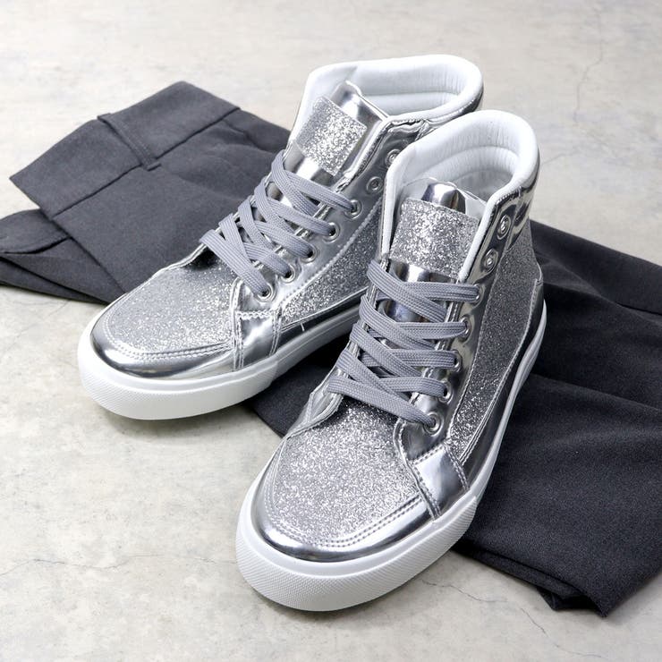 オフィス カジュアル グリッターハイカットスニーカー ☆2205 | LibertyDoll | 詳細画像3 
