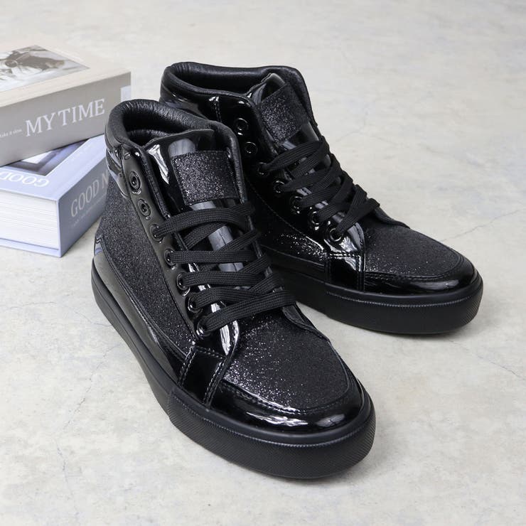 オフィス カジュアル グリッターハイカットスニーカー ☆2205 | LibertyDoll | 詳細画像4 