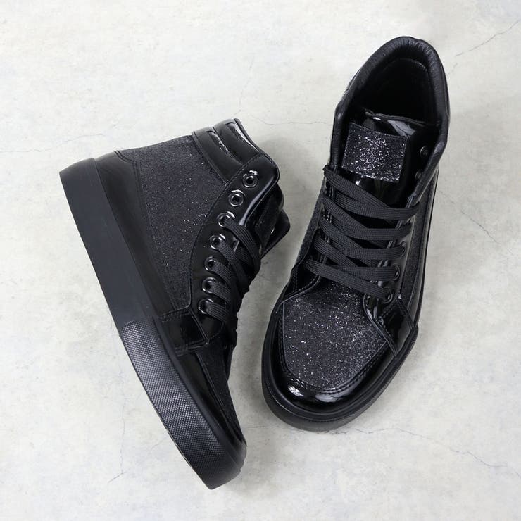 オフィス カジュアル グリッターハイカットスニーカー ☆2205 | LibertyDoll | 詳細画像5 