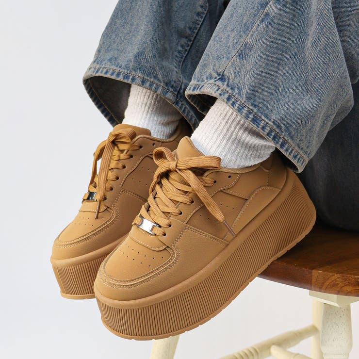 レディース メンズ ストリート セットアップ 厚底スニーカー