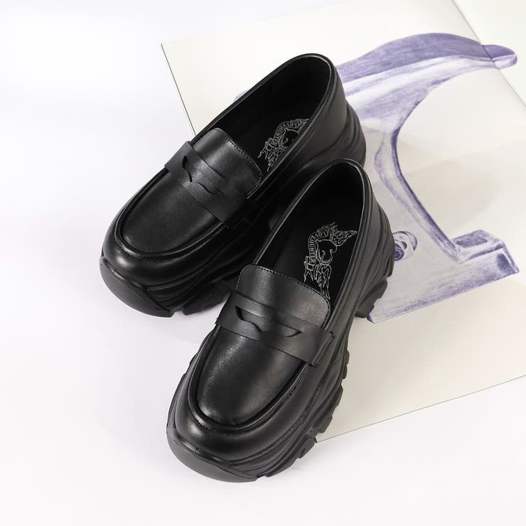 オフィス カジュアル セットアップ 軽量厚底ローファースニーカー ☆2232 | LibertyDoll | 詳細画像5 