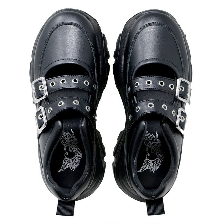 オフィス カジュアル セットアップ 軽量厚底ダブルベルトスニーカー ☆2233 | LibertyDoll | 詳細画像9 