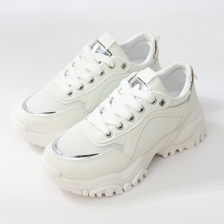 4.5cmヒール ワンピース オフィス 厚底ダッドスニーカー ☆2250[品番