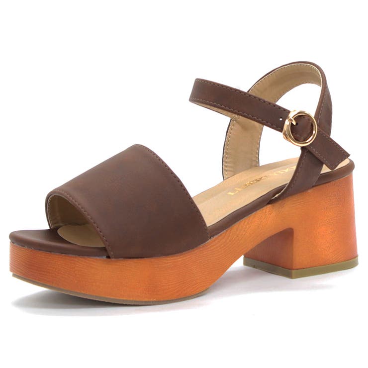 LOEWE ブラウン クロスストラップ ウェッジヒールサンダル LOEWE ブラウン クロスストラップ ウェッジヒールサンダル LOEWE