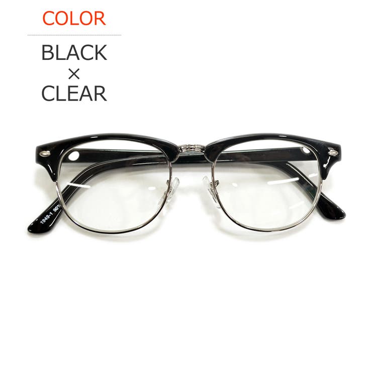 BLACK×Lt.SMOKE | サングラス 伊達メガネ メンズ | MERRY PLEASURE