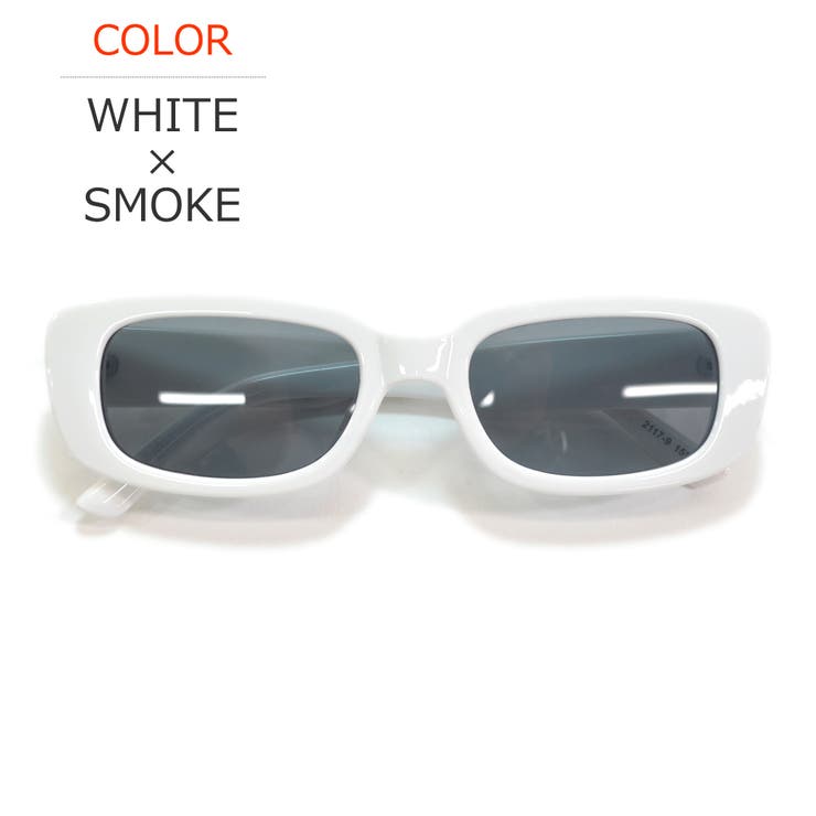 WHITE×SMOKE | サングラス 伊達メガネ メンズ | MERRY PLEASURE