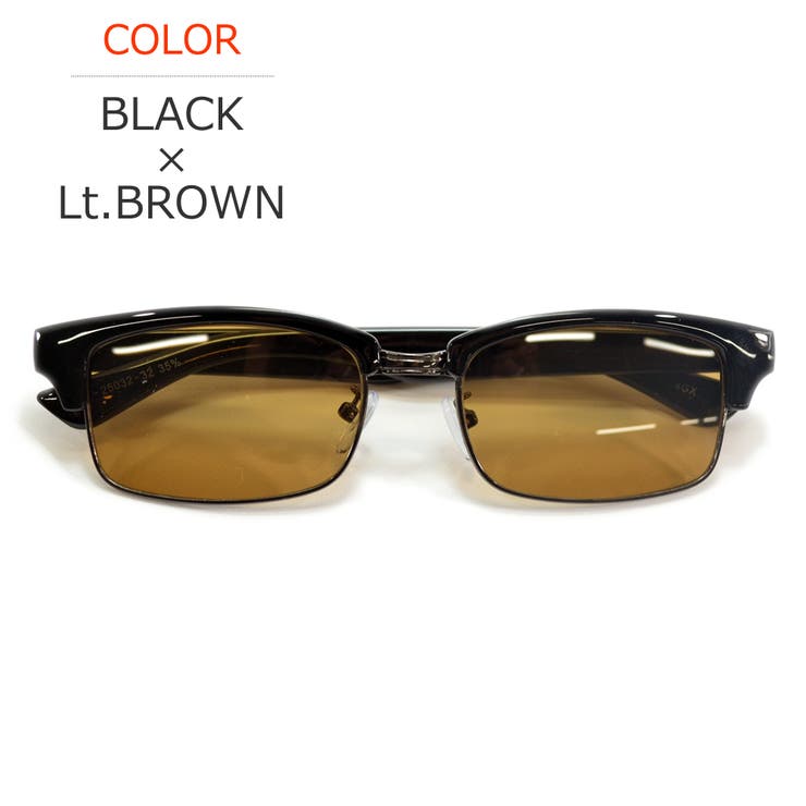 BLACK×Lt.BROWN | サングラス 伊達メガネ メンズ | MERRY PLEASURE