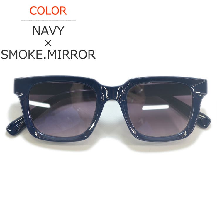 NAVY×SMOKE.MIRROR | サングラス 伊達メガネ メンズ | MERRY PLEASURE