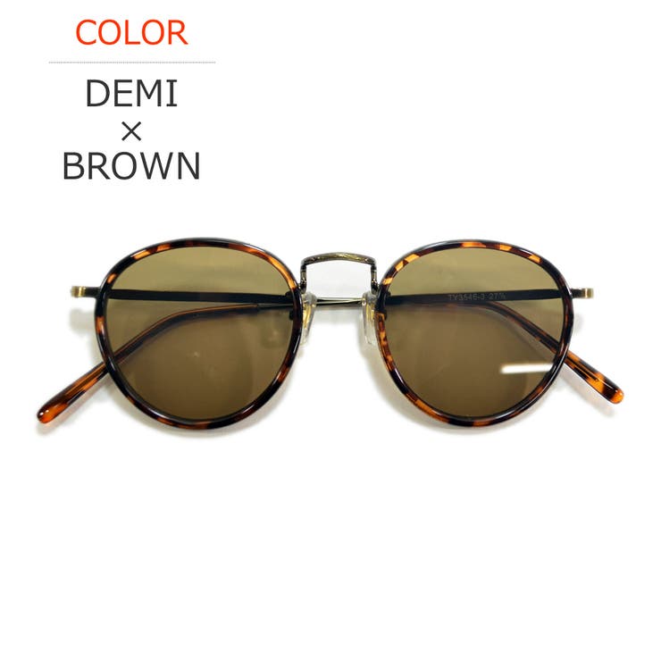 DEMI×BROWN | 【全8色】 サングラス 伊達メガネ | MERRY PLEASURE