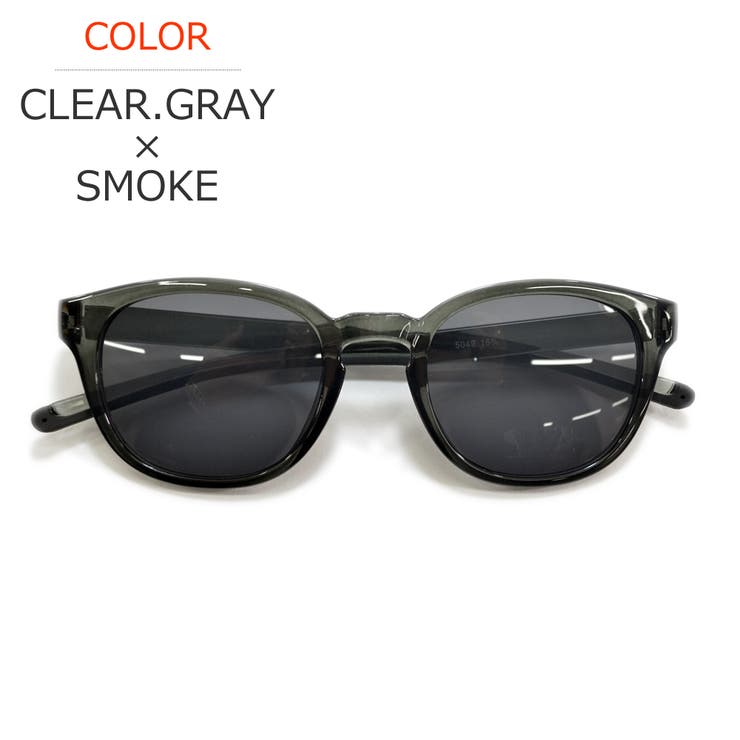 CLEAR.GRAY×SMOKE | 【全3色】 サングラス 伊達メガネ | MERRY PLEASURE