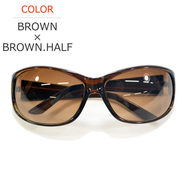 BROWN×BROWN.HALF | 伊達メガネ サングラス バタフライ | MERRY PLEASURE