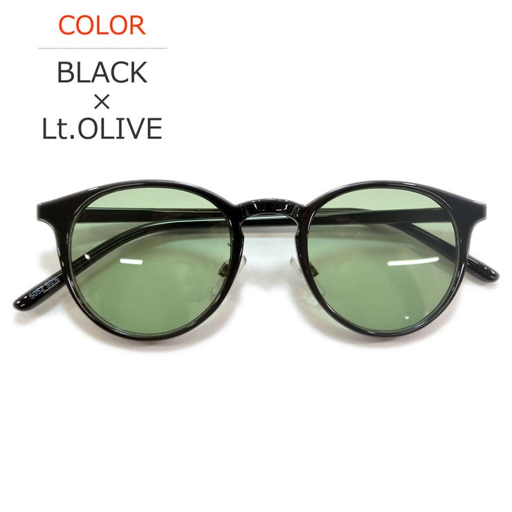 BLACK×Lt.OLIVE | サングラス 伊達メガネ メンズ | MERRY PLEASURE