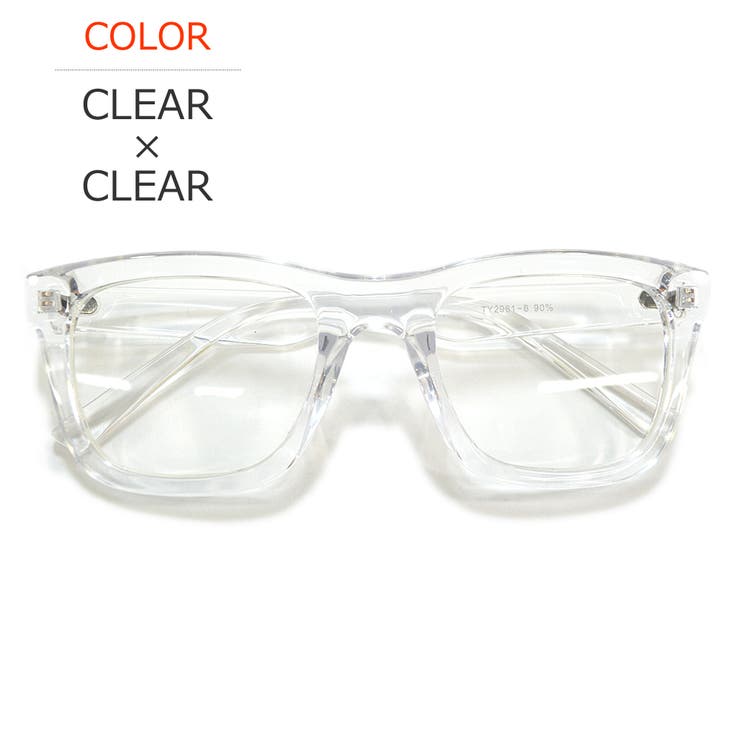 CLEAR×CLEAR | 【全7色】 サングラス 伊達メガネ | MERRY PLEASURE