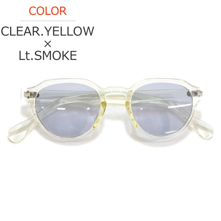 CLEAR.YELLOW×Lt.SMOKE | サングラス 伊達メガネ メンズ | MERRY PLEASURE