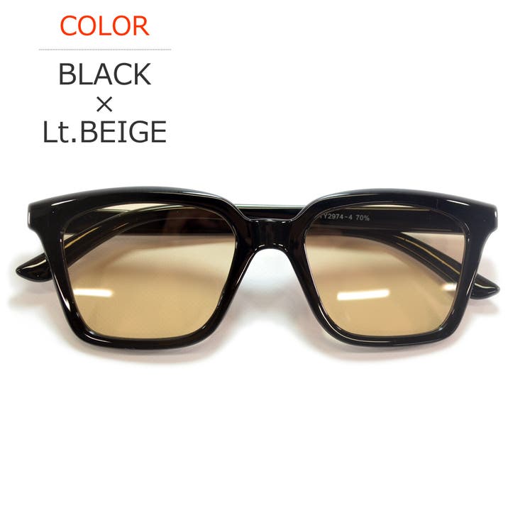 BLACK×Lt.BEIGE | サングラス 伊達メガネ メンズ | MERRY PLEASURE