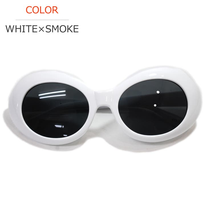 WHITE×SMOKE | サングラス 伊達メガネ メンズ | MERRY PLEASURE