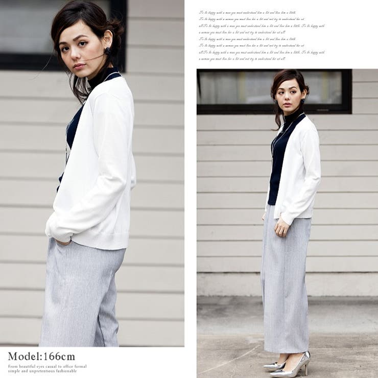 布帛 霜降り素材♪ガウチョパンツ ワイド | MiiDUE | 詳細画像5 