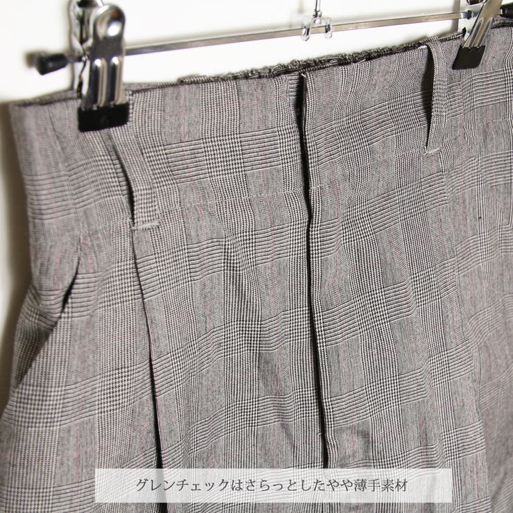 グレンチェック ワイドパンツ レディース | MiiDUE | 詳細画像4 