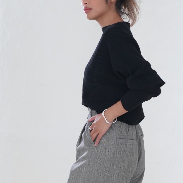 グレンチェック ワイドパンツ レディース | MiiDUE | 詳細画像8 